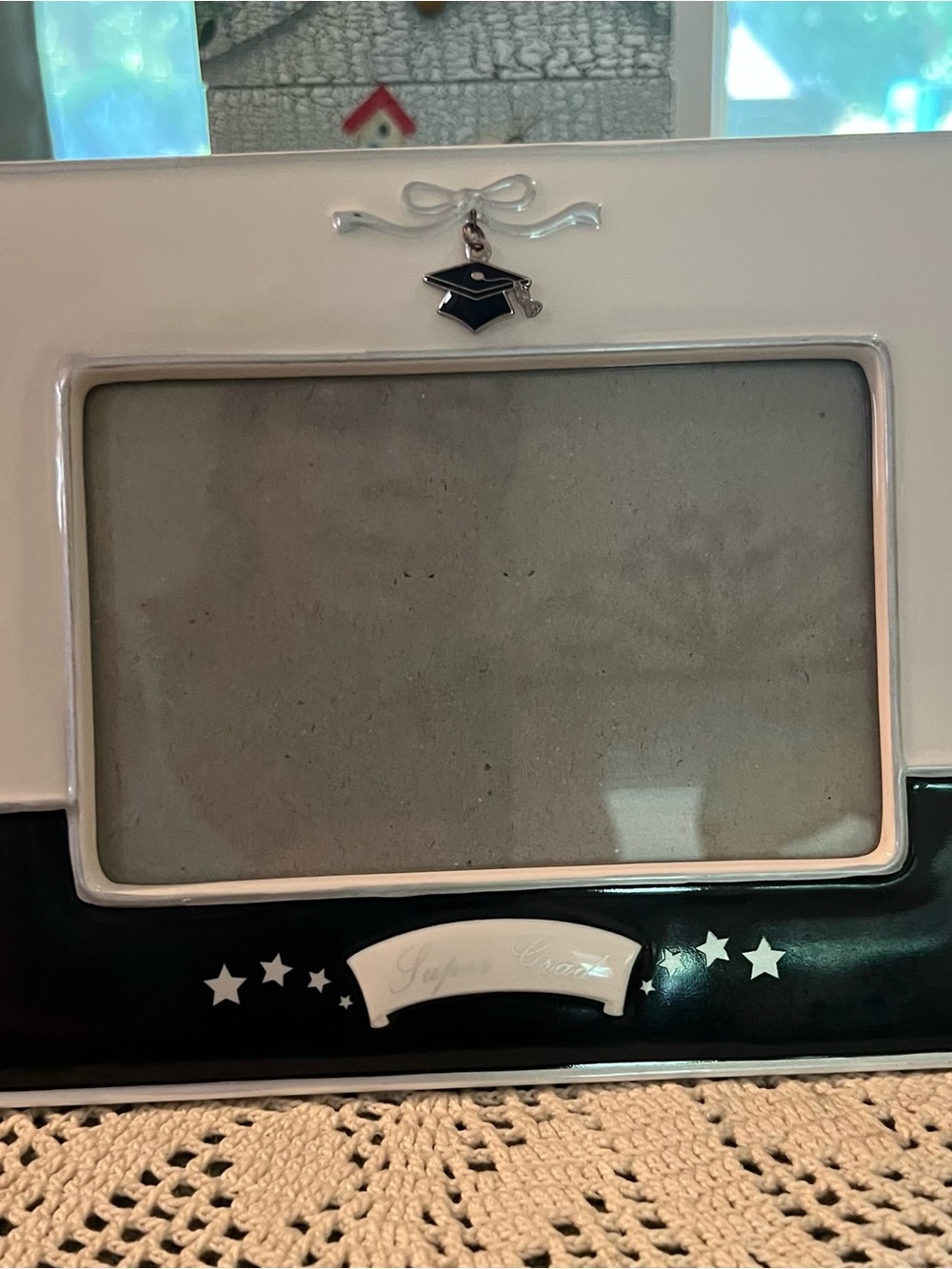 Russ Berrie Black and White "Super Grad" Picture Frame